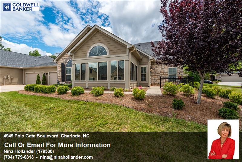 For Sale In Charlotte: 4949 Polo Gate Blvd | 55+ Active Adult Community