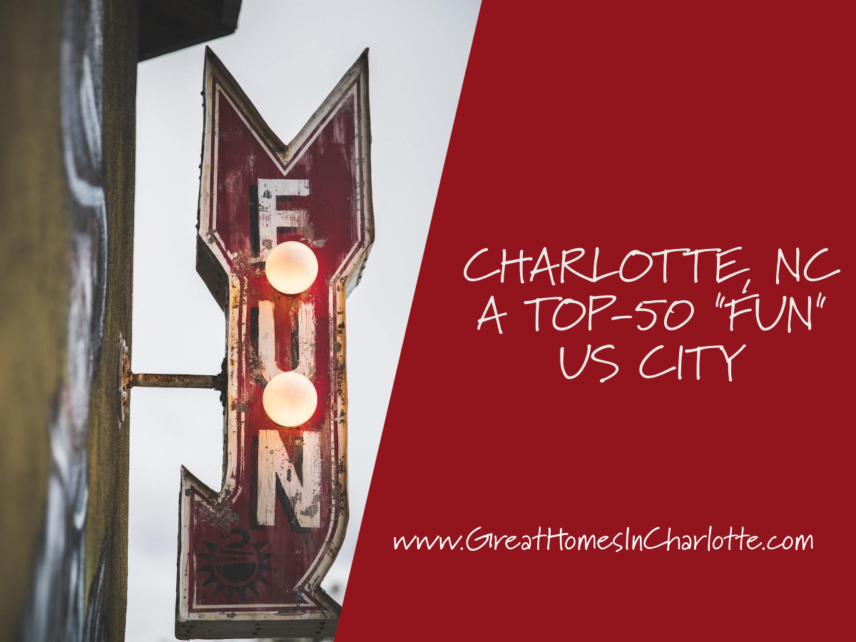 Charlotte, NC A Top 50 US City For Fun