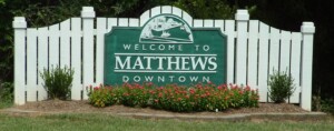 Welcome to Matthews, North Carolina