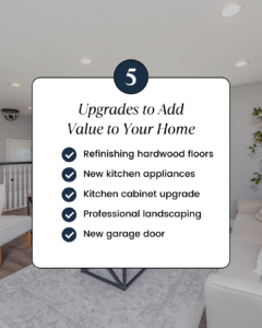5 upgrades to add value to your home