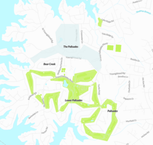 Palisades neighborhood in Charlotte near Lake Wylie Location/Map