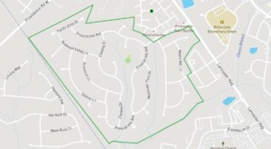 Map of Providence Pointe neighborhood in Charlotte's Ballantyne area