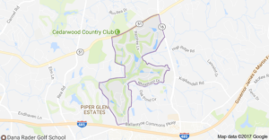 Raintree in south Charlotte location/map