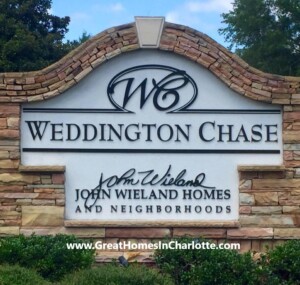 Weddington Chase in Marvin, NC Neighborhood Entrance