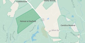 Map for The Retreat at Rayfield in Indian Land, SC