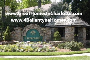 Thornhill neighborhood entrance in Charlotte's Ballantyne area
