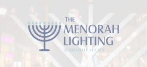 Menorah Lighting 2023 in Birkdale Village in Huntersville