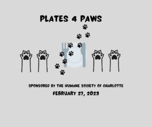 Plates 4 Paws sponsored by the Humane Society of Charlotte