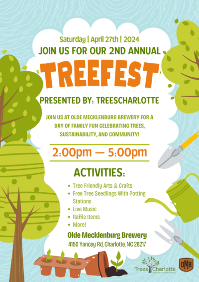TreeFest sponsored by TreesCharlotte 2024