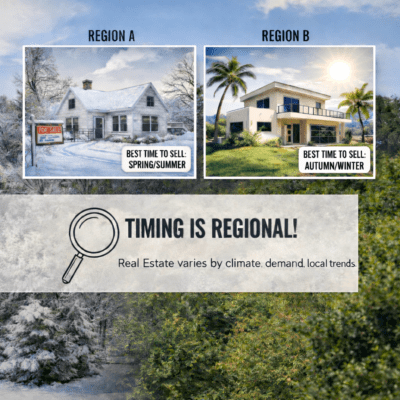 Timing on when to best buy or sell a home is regional