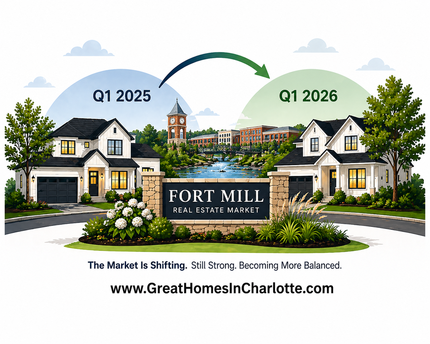 Fort Mill, SC Housing Market: Q1 2026 vs Q1 2025