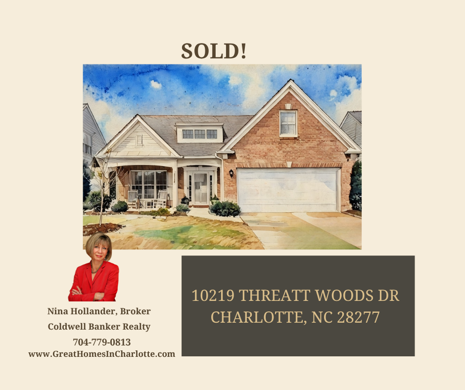 Sold In Charlotte’s Ballantyne Area: 10219 Threatt Woods Drive