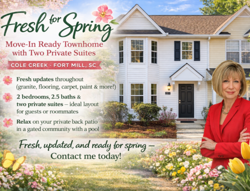 Fresh for Spring: Move-In Ready Fort Mill Townhome