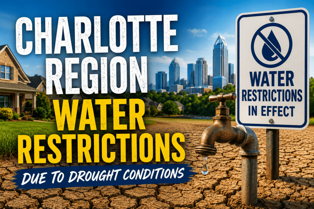 Water restrictions in the Charlotte Region in 2026 due to drought conditions