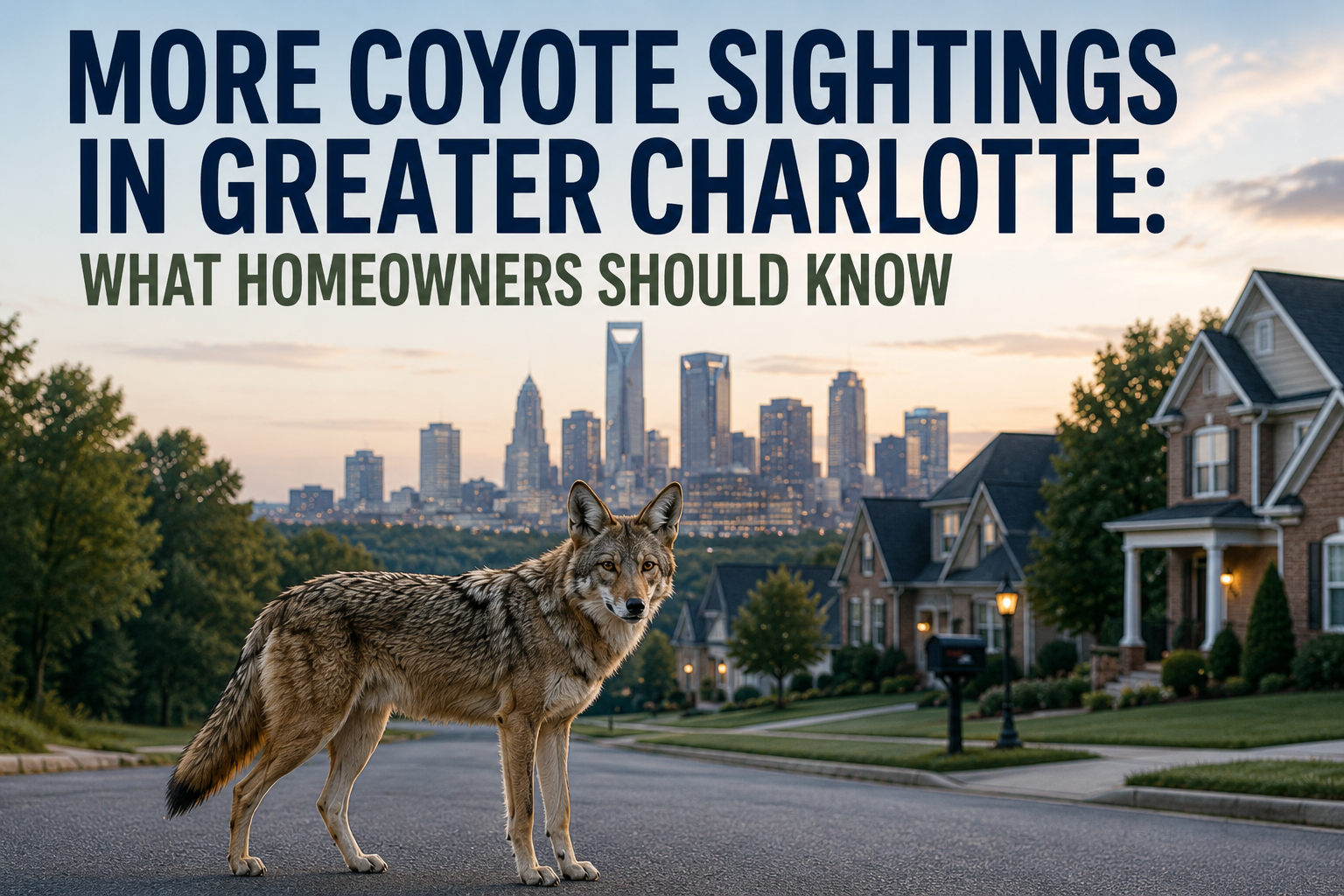Coyote Sightings Increase In Charlotte: Homeowner Tips
