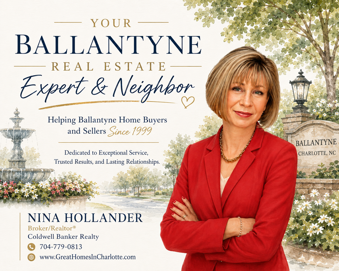 Ballantyne real estate expert: Nina Hollander, Coldwell Banker Realty in Charlotte