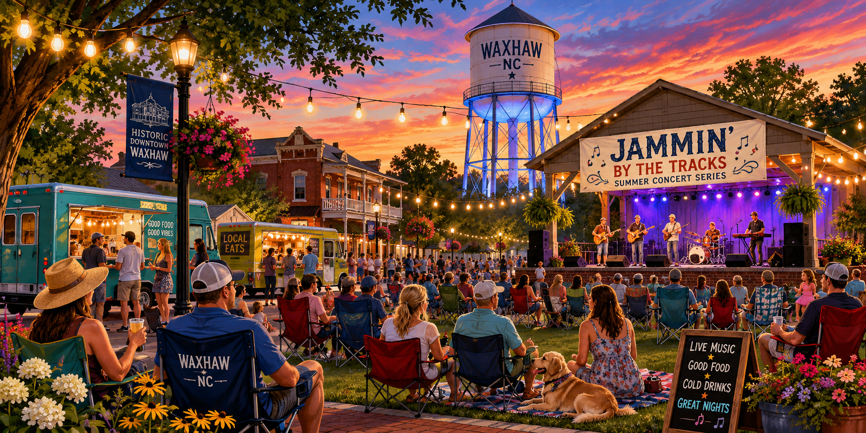 Jammin' by the Tracks Summer Concert Series in Waxhaw, NC