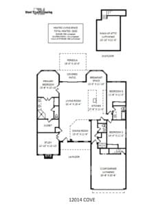 Floor Plan 12014 Cove Court--one story living at its best