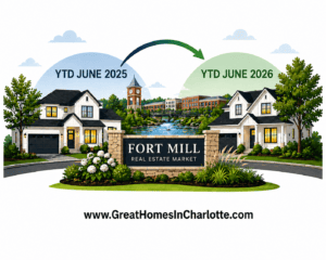 Fort Mill SC real estate report: YTD June 2026 vs YTD June 2025