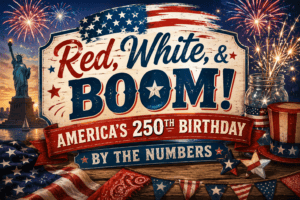 Red, White, & Boom... America's 250th Birthday celebration by the numbers