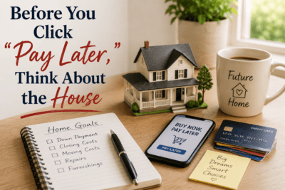 Before you click the pay later button think about how it impacts your home purchase