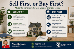 Sell first or buy first... that is the question when thinking about moving