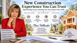 New construction experience you can trust from Nina Hollander with Coldwell Banker Realty in Greater Charlotte