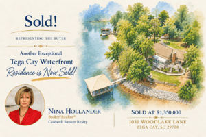 Sold in Tega Cay, SC waterfront home