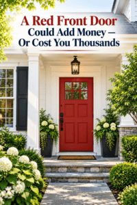 Red front doors can be tricky, able to add thousands in value or cost thousands in value